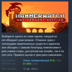 Hammerwatch Anniversary Edition АВТОДОСТАВКА STEAM GLOBAL МГНОВЕННО ЛИЦЕНЗИЯ