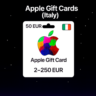 Apple Gift Cards (Италия) 2–250 EUR | Коды пополнения