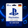 PlayStation Gift Cards Германия (DE) 10–250 EUR | Коды пополнения PSN