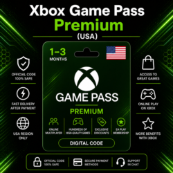 Xbox Game Pass Premium (США) 1–3 месяца | Код активации Xbox