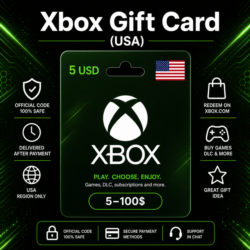 Xbox Gift Card (США) 5–100 USD | Код пополнения Xbox