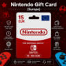 Nintendo Gift Card (Европа) 15–100 EUR | Код пополнения Nintendo