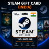 Steam Gift Card (Индия) 130–5000 INR | Код пополнения Steam