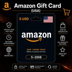 Amazon Gift Card (США) 5–250 USD | Код пополнения Amazon
