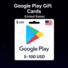 Google Play Gift Cards (США) 5–100 USD | Коды пополнения