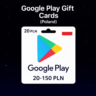 Google Play Gift Cards (Польша) 20–150 PLN | Коды пополнения