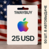 США🍎APPLE iTunes AppStore 25$🍎Подарочная карта оплаты