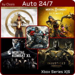 XBOX 24/7 Mortal Kombat 1, 11, XL   Injustice 2 Legend