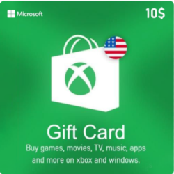 Xbox Microsoft Gift Card  10 USD    (USA)