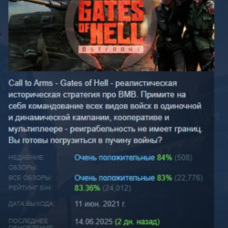Call to Arms - Gates of Hell: Ostfront АВТОДОСТАВКА STEAM GLOBAL МГНОВЕННО ЛИЦЕНЗИЯ