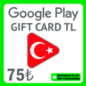 GOOGLE PLAY GIFT CARD 75 TL ТУРЦИЯ АВТО ВЫДАЧА 24/7