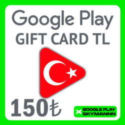 GOOGLE PLAY GIFT CARD 150 TL ТУРЦИЯ АВТО ВЫДАЧА 24/7