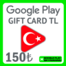 GOOGLE PLAY GIFT CARD 150 TL ТУРЦИЯ АВТО ВЫДАЧА 24/7
