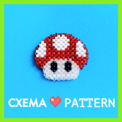 Схема для бисера: Тоад (Super Mario Bros.)    RU|EN