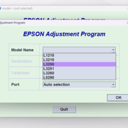 Сброс EPSON AdjProg L1210 L3210 L3250 L3251 L3260 L5290
