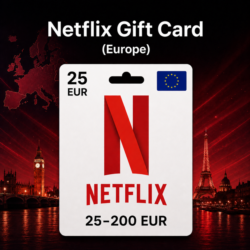 Netflix Gift Card (Европа) 25–200 EUR | Код пополнения