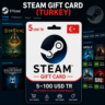 Steam Gift Card (Турция) 5–100 USD TR | Код пополнения Steam