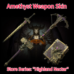 diablo iv amethyst weapon skin code