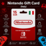 Nintendo Gift Card (Италия) 15–100 EUR | Код пополнения Nintendo