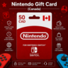 Nintendo Gift Card (Канада) 10–99 CAD | Код пополнения Nintendo