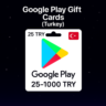 Google Play Gift Cards (Турция) 25–1000 TRY | Коды