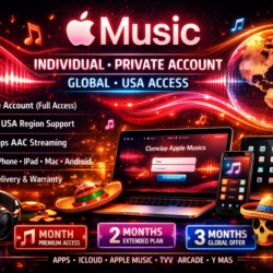 🎶🍎✨APPLE MUSIC ГЛОБАЛЬНЫЙ 💥1/2/3/4 МЕСЯЦА🔥ИНДИВИДУАЛЬНЫЙ💥  ЧАСТНЫЕ АККАУНТЫ 🎧💯