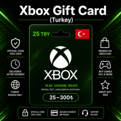 Xbox Gift Card (Турция) 25–300 TRY | Код пополнения Xbox