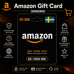 Amazon Gift Card (Швеция) 50–1000 SEK | Код пополнения Amazon