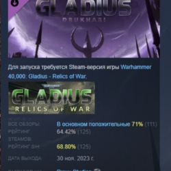 Warhammer 40,000: Gladius - Drukhari DLC АВТОДОСТАВКА STEAM РОССИЯ