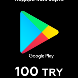 Google Play Подарочная карта 100 TL    24/7
