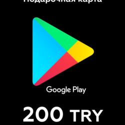 Google Play Подарочная карта 200 TL    24/7