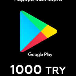 Google Play Подарочная карта 1000 TL    24/7