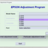 Epson AdjustmentL1210 L3210  L3250  L3251  L3260  L5290