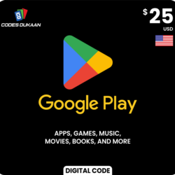 ✅ GOOGLE PLAY GIFT CARD  $25 USD (USA 🇺🇸) 🔥💯