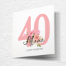 Открытка на день рождения, юбилей №J40