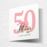 Открытка на день рождения, юбилей №J50