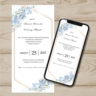 Электронное свадебное приглашение №E4