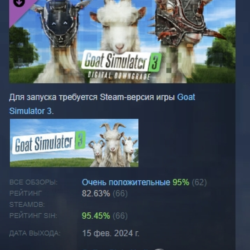 Goat Simulator 3 - Digital Downgrade DLC STEAM РОССИЯ