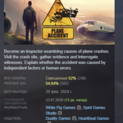 Plane Accident АВТОДОСТАВКА STEAM GLOBAL МГНОВЕННО ЛИЦЕНЗИЯ