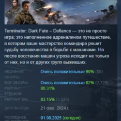 Terminator: Dark Fate - Defiance АВТОДОСТАВКА STEAM GLOBAL МГНОВЕННО ЛИЦЕНЗИЯ