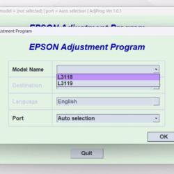 EPSON AdjProg Reset L3118 L3119