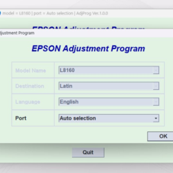 EPSON AdjProg Reset L8160