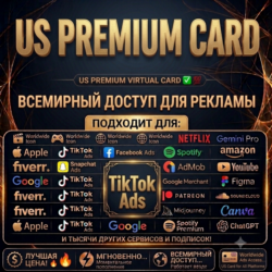 US Premuim Card Worldwide Tiktok Ads fiverr google