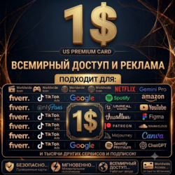 Premuim Card Worldwide Tiktok Ads fiverr google