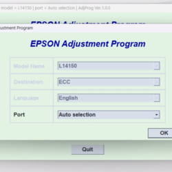 EPSON AdjProg Reset L14150 L14158