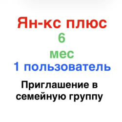 Ян-кс Плюс 6 месяцев для 1 участника