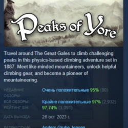 Peaks of Yore АВТОДОСТАВКА STEAM GLOBAL МГНОВЕННО ЛИЦЕНЗИЯ