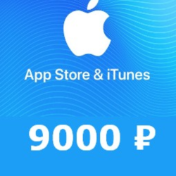 9000 руб AppStore iTunes подарочная карта пополненияRUR