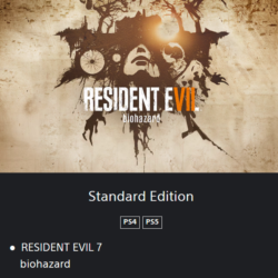 RESIDENT EVIL 7 biohazard   PS4 / PS5   TR