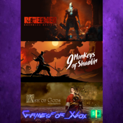 ☀️9 Monkeys of Shaolin   Ash of Gods   Redeemer Bundle XBOX